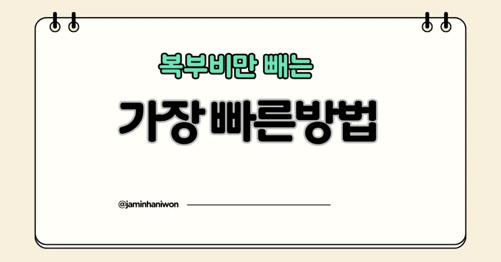 복부비만 다이어트