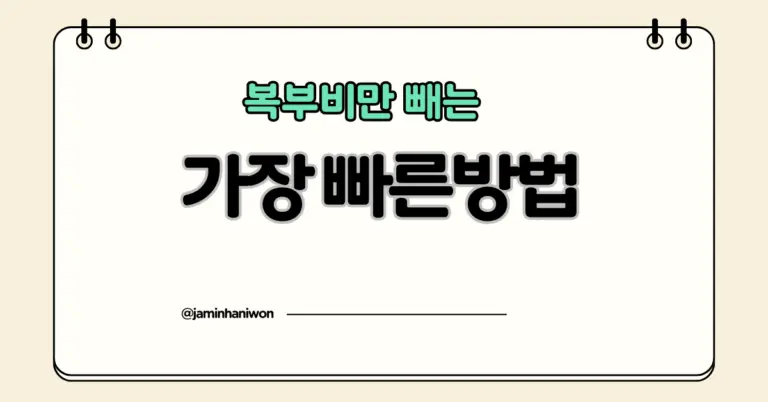 복부비만 다이어트