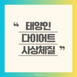태양인 다이어트